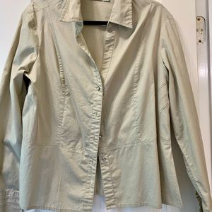 Rhinestone Button Down Top